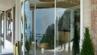 10 مدل درب اتوماتیک شیشه ای کم صدا موتور آرام