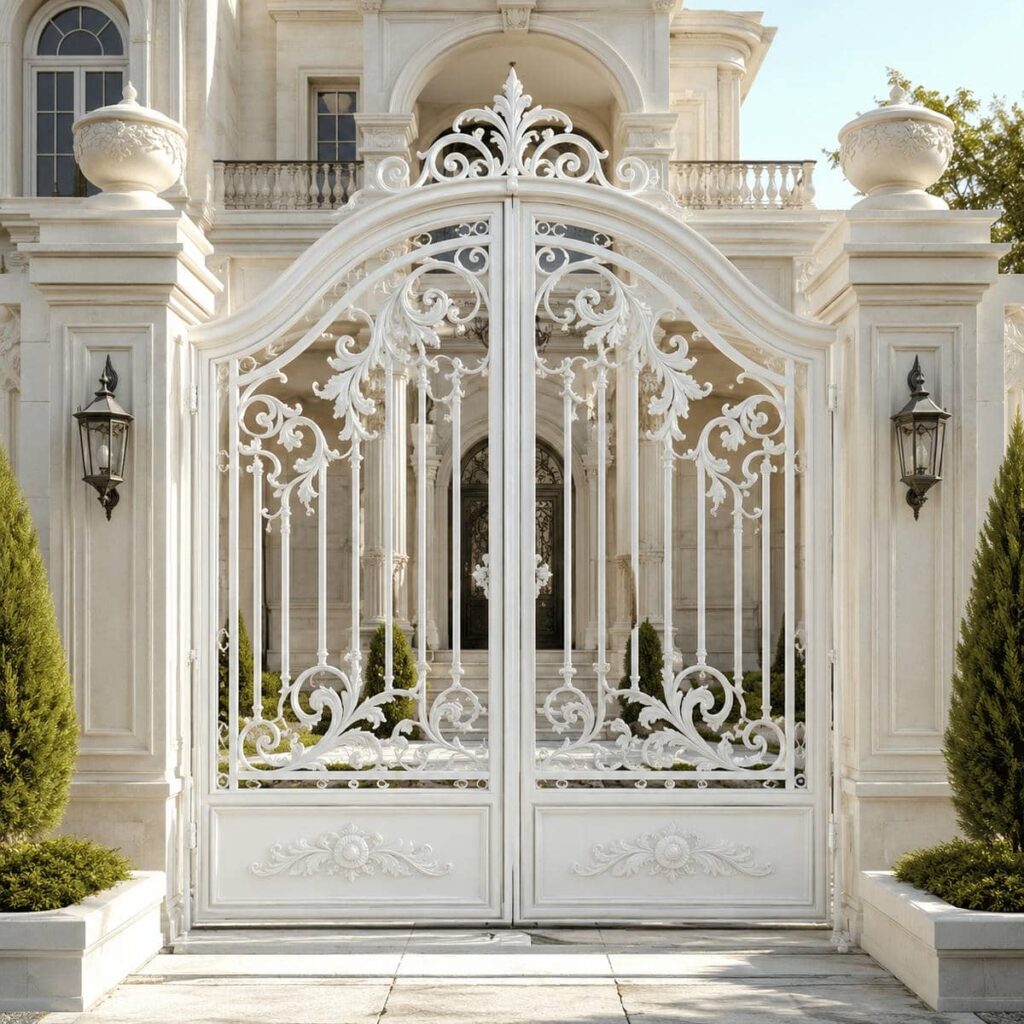 درب ویلایی شیشه خور دودی برای سفارش نمای مدرن
