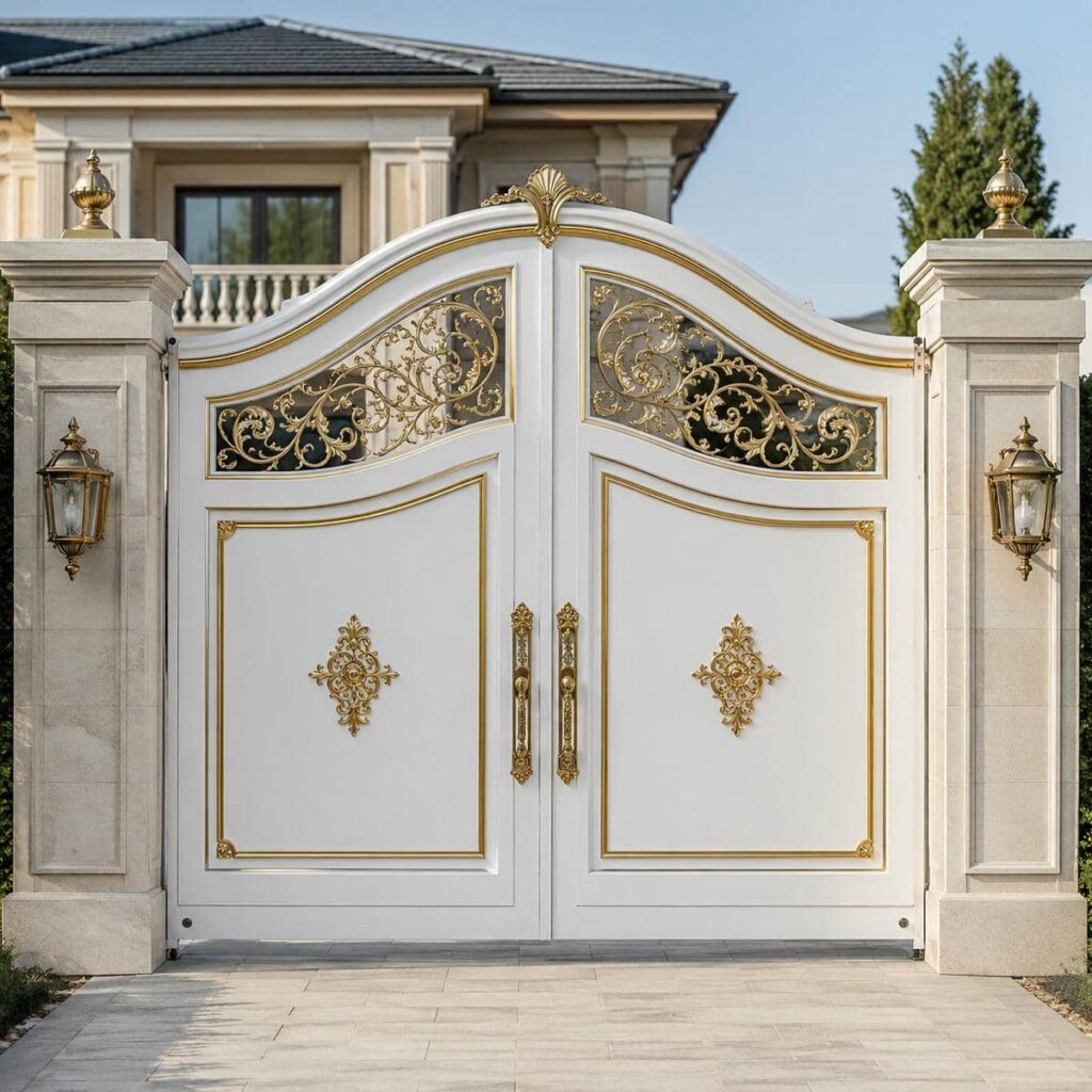 ساخت درب پارکینگ حیاط لولایی مناسب جک پارکینگی
