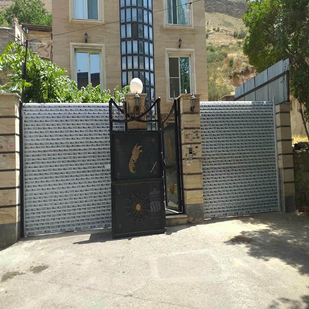 نصب کرکره برقی رول گیتر امنیتی با ریل استاندارد