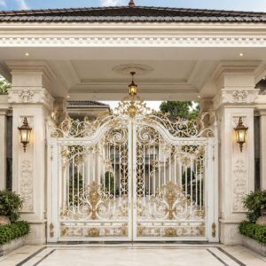 7 طرح درب پارکینگ فلزی دو لنگه