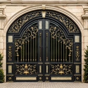 14 مدل درب حیاط بزرگ پارکینگ