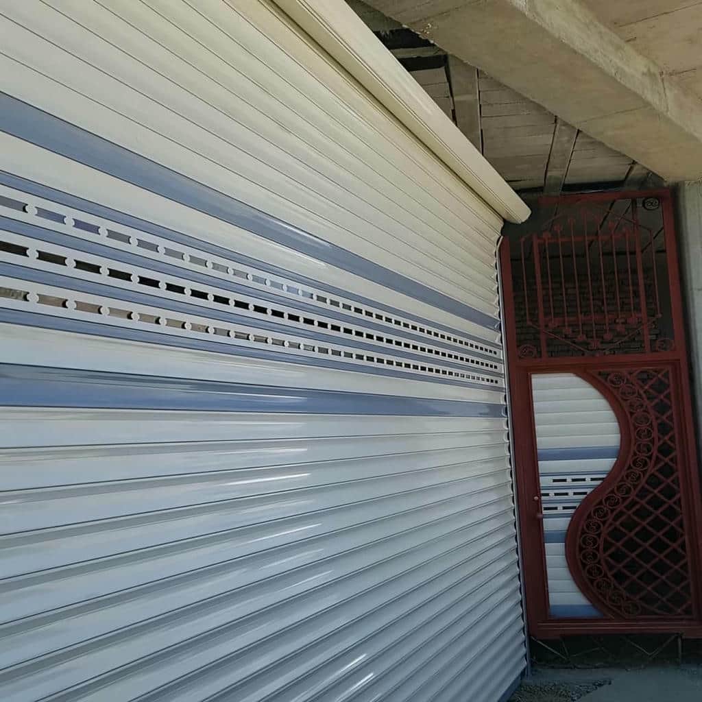 کرکره برقی پارکینگ موتور ساید با فتوسل و قفل برقی