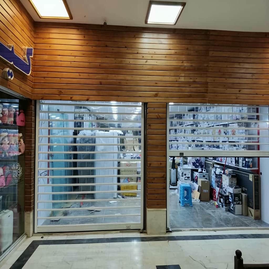 درب کرکره ای برقی مغازه برای خرید مطمئن فروشگاه