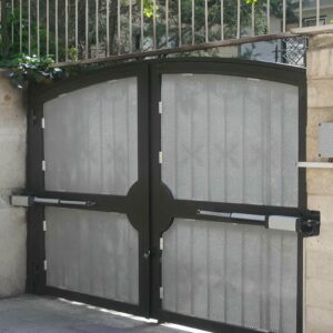6 طرح جک بازویی درب پارکینگ دو لنگه