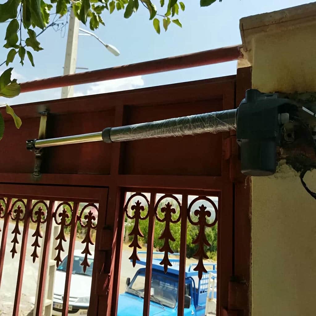 ساخت ورودی اتوماتیک با جک درب پارکینگ سنگین کورس بلند
