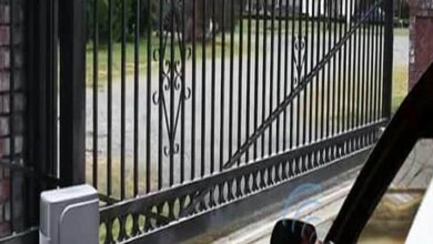 11 مدل درب حیاط کشویی ریل زمینی