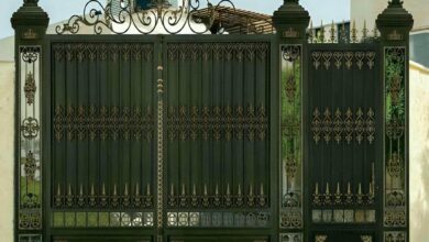 14 نمونه درب حیاط مشبک نورگیر