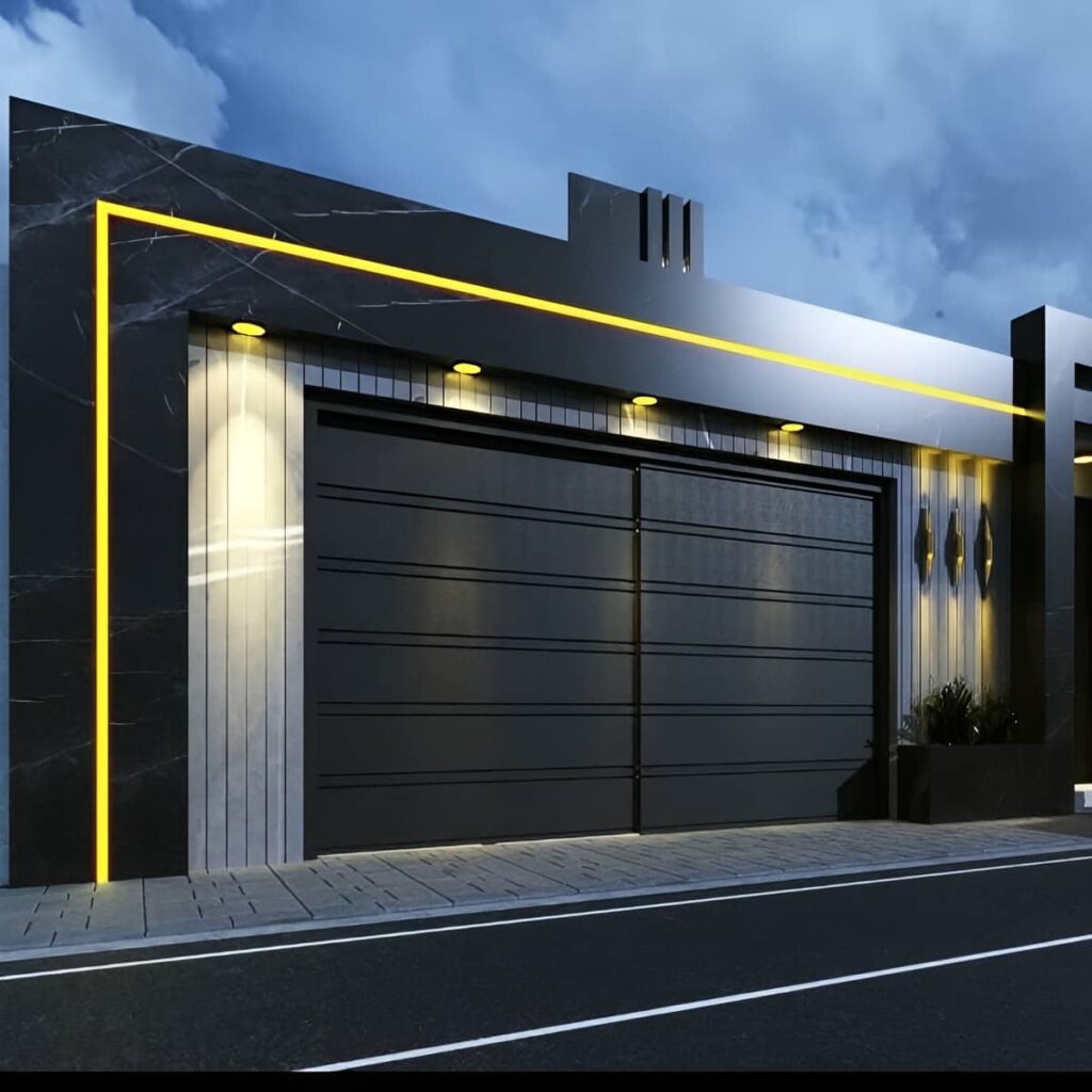 درب حیاط CNC پنل مشبک با سفارش طرح هندسی
