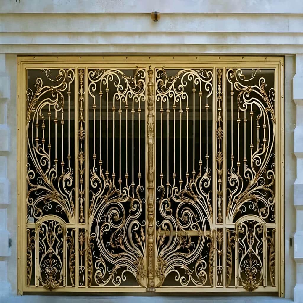 درب باغ ویلایی قوسی تاج دار با اجرای حرفه ای