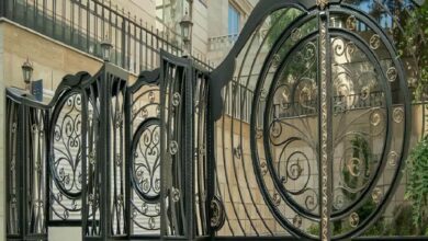 6 مدل درب حیاط شاسی سنگین