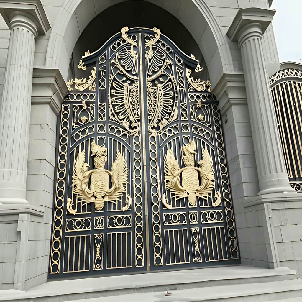 درب حیاط برش لیزری هندسی برای استعلام قیمت و انتخاب