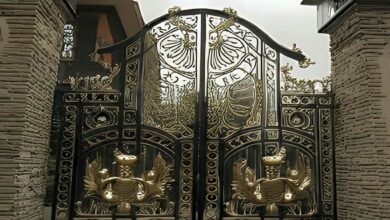 12 طرح درب حیاط ویلایی قوسی