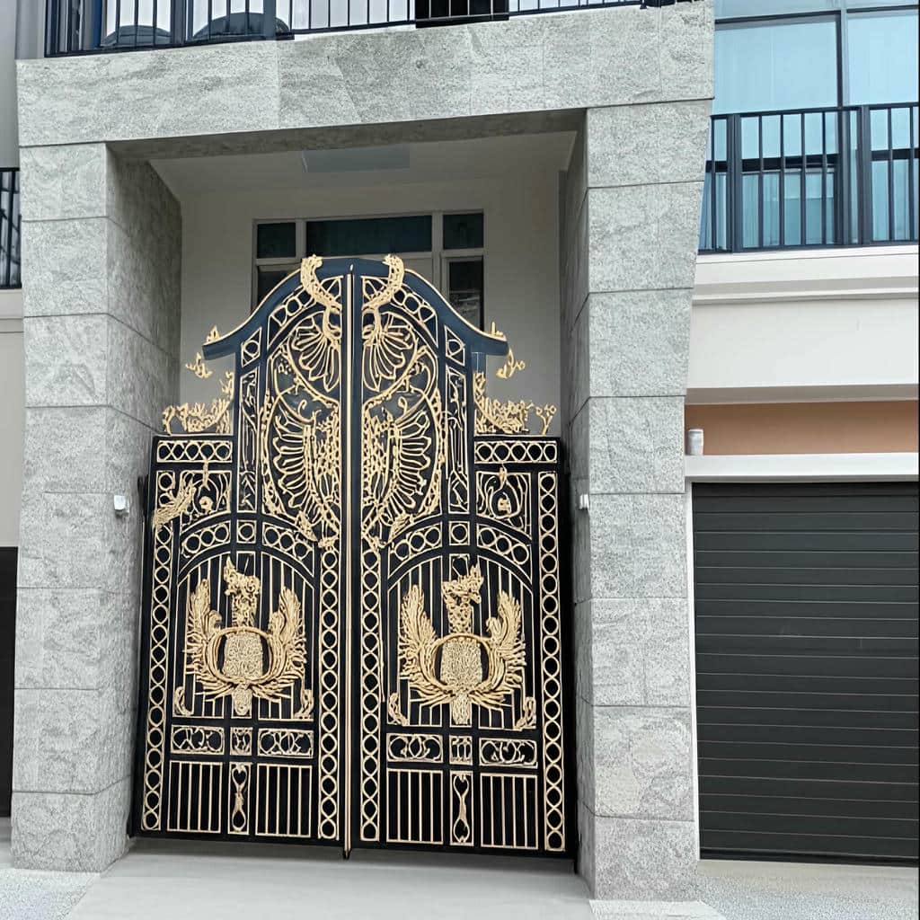 درب پارکینگ سنگین شاسی دوبل ریلی مناسب سفارش دهانه عریض