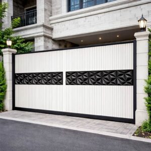 8 مدل درب پارکینگ سنگین شاسی دوبل