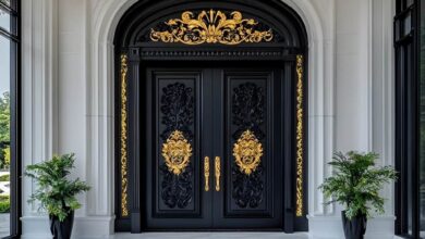 11 طرح درب پارکینگ ساده پروفیلی
