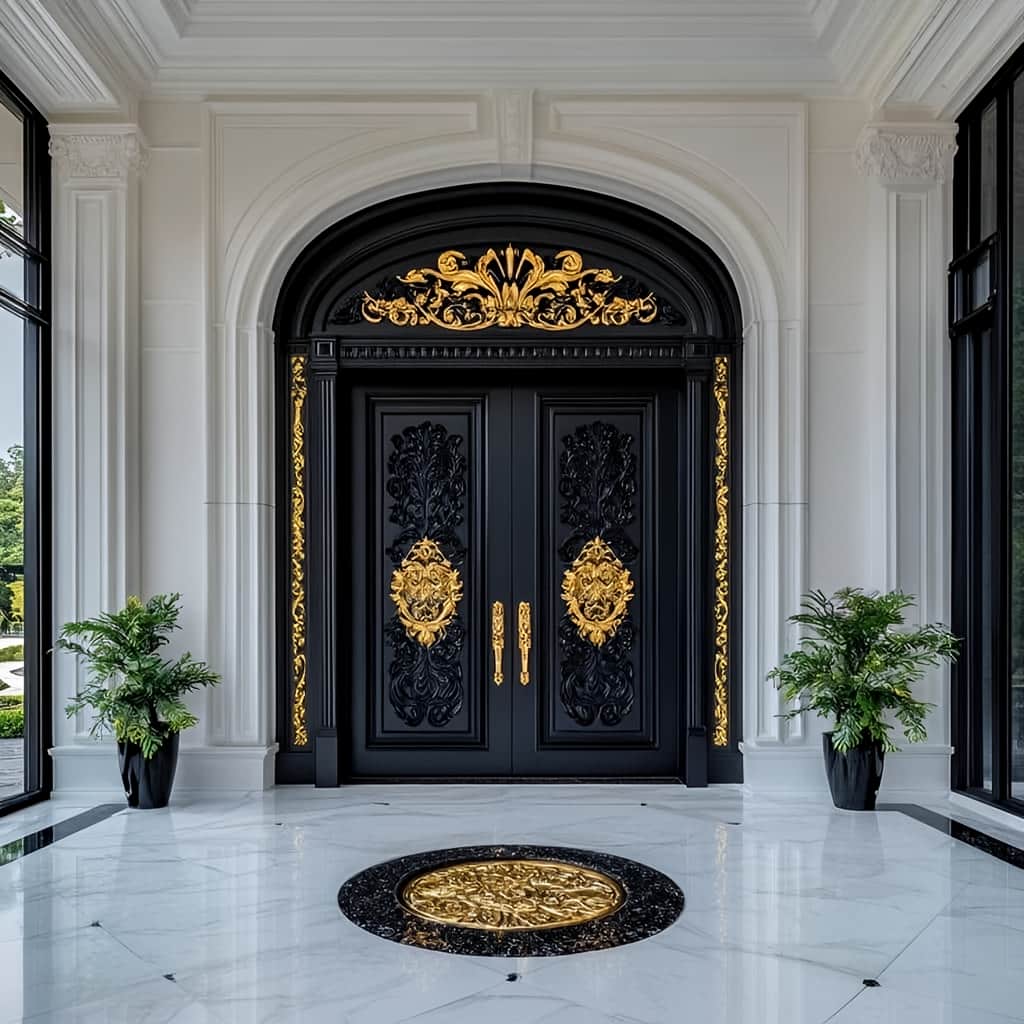 11 طرح درب پارکینگ ساده پروفیلی