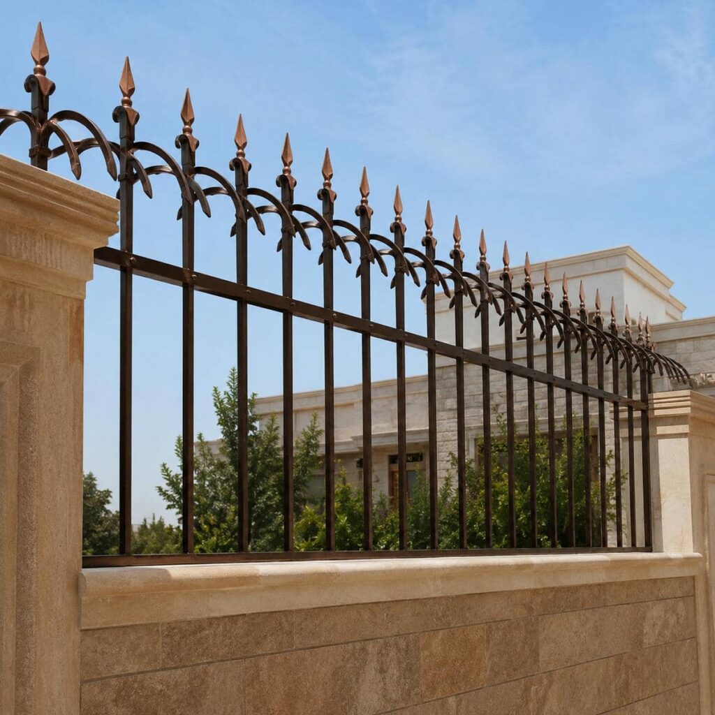 سفارش حفاظ دیوار کوتاه حیاط برای نمای ورودی
