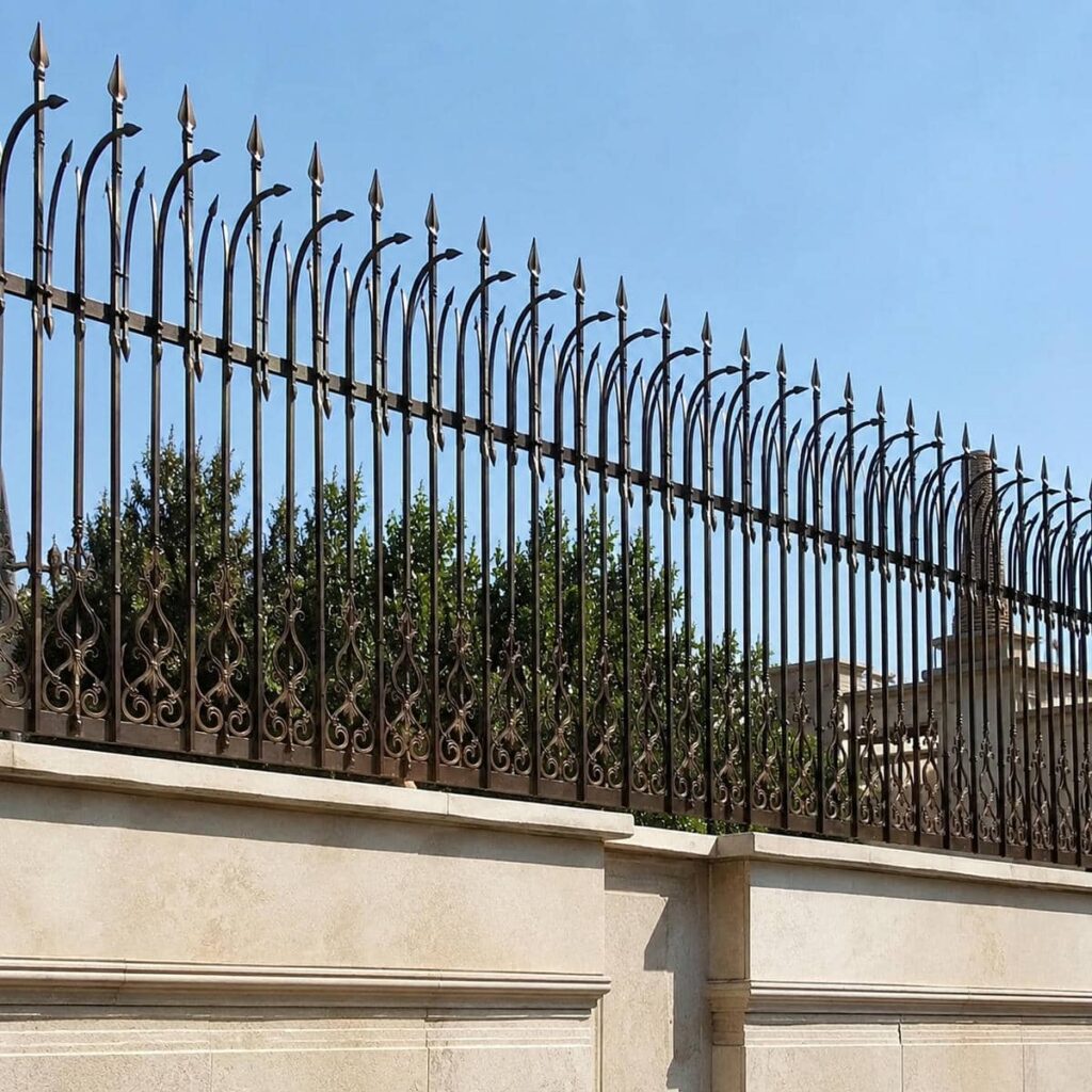 ساخت حفاظ دیوار کوتاه حیاط با جوشکاری منظم