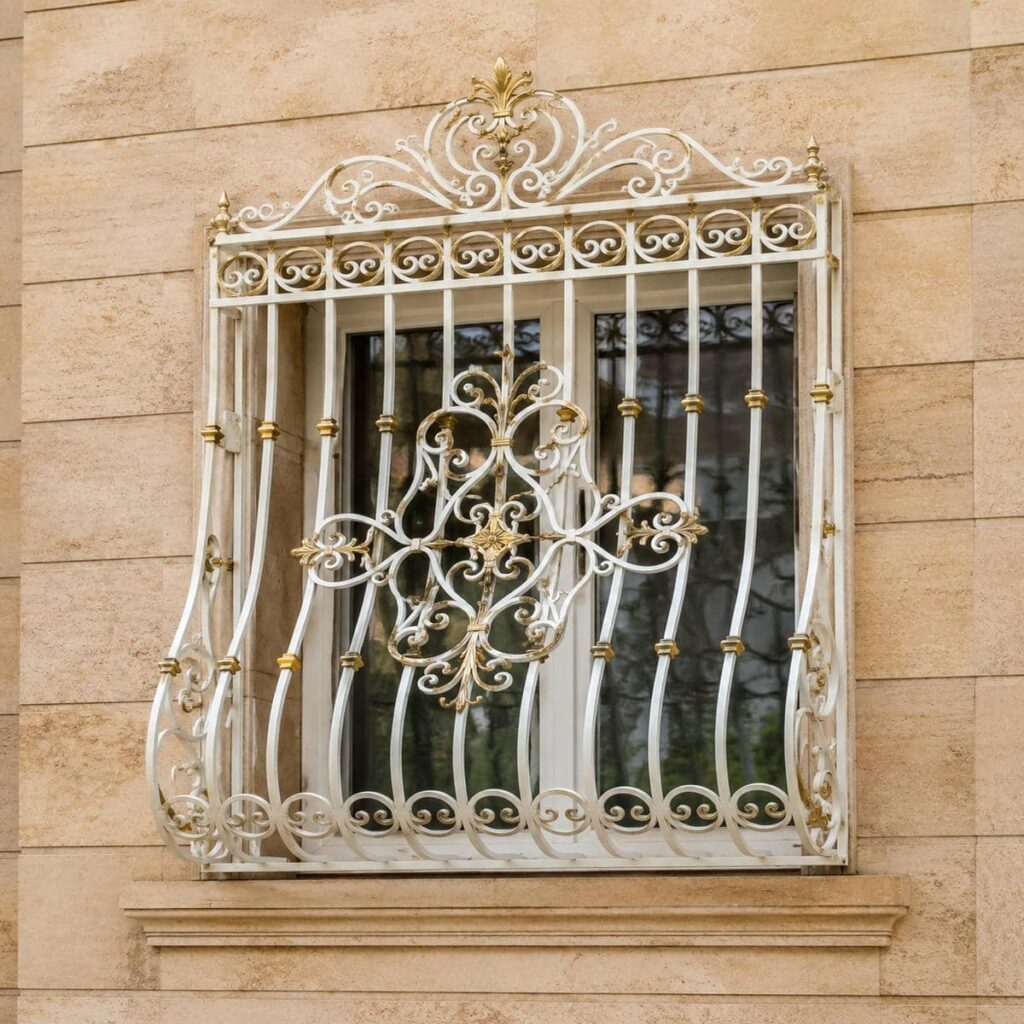 حفاظ پنجره ویلایی نمای باغ برای خرید ایمن و زیبا