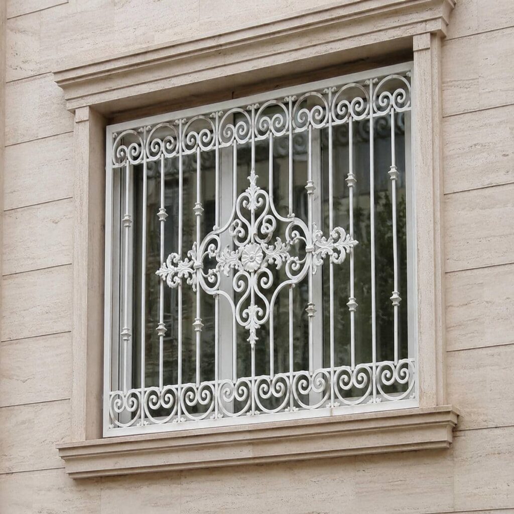 حفاظ پنجره رنگی کوره ای با رنگ هماهنگ