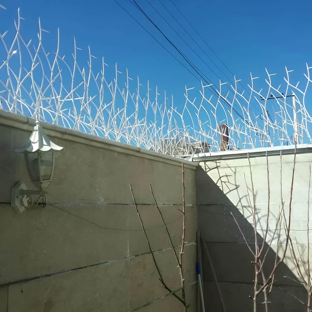 تراکم حفاظ بالای دیوار: نرده حفاظ آهنی شاخ گوزنی