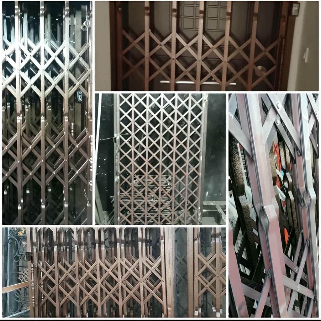 درب ضد سرقت آهنی آکاردئون