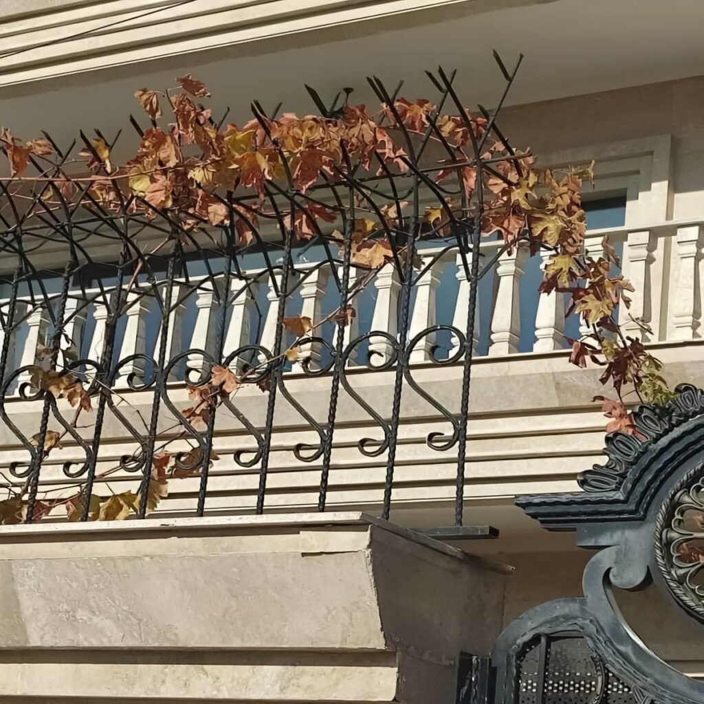 حفاظ نرده شاخ گوزنی دیوار باغ