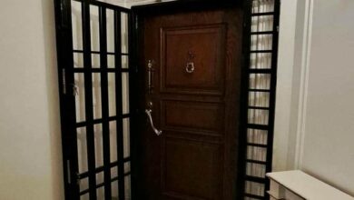 قیمت فروش درب آکاردئونی پشت درب منزل