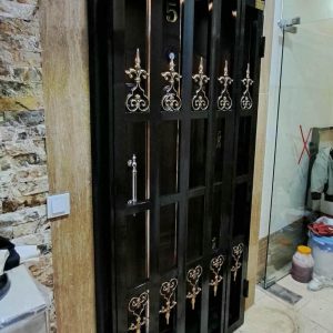 محافظ فولادی درب آپارتمان : خرید محافظ آکاردئونی