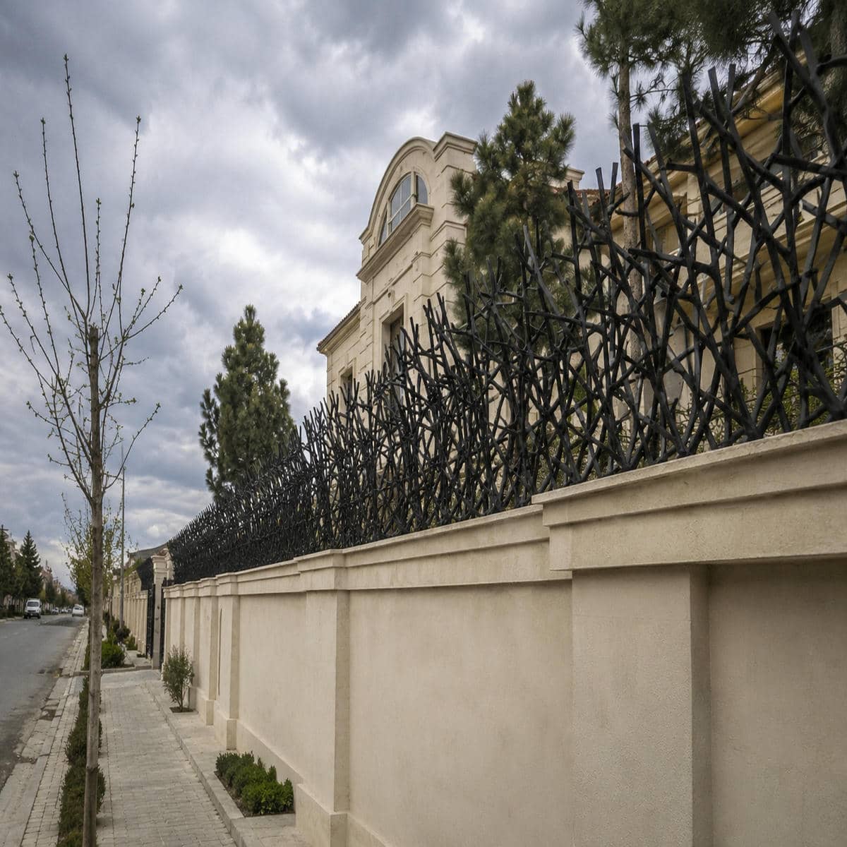 گارد شاخ گوزنی روی دیوار