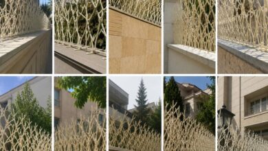 نصب حفاظ آهنی شاخ گوزنی با رنگ کرم کوره ای