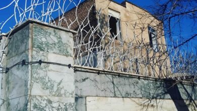 نصب حفاظ آهنی شاخ گوزنی دیواری با رنگ کوره ای الکترواستاتیک