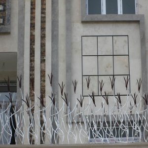حفاظ کشی دور دیوار حیاط