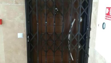 حفاظ متحرک فلزی مناسب افزایش امنیت ورودی