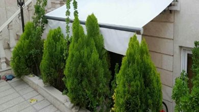 سایبان پارکینگ با پوشش متناسب روی محل توقف خودرو