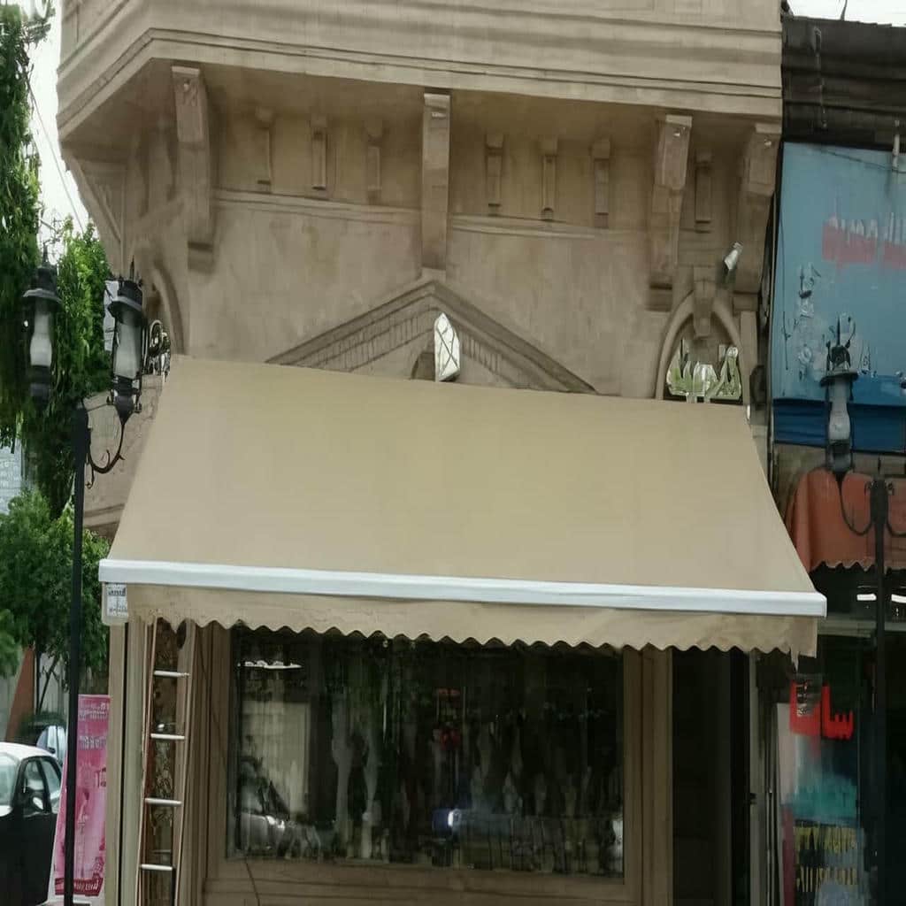 سایبان ضد آب در مدل ساده برای حفظ حریم