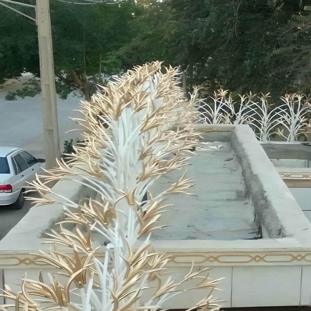 حفاظ دیوار فلزی با پوشش مقاوم مناسب استفاده بیرونی