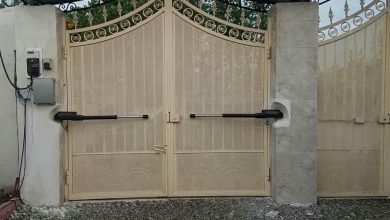 جک درب حیاط بازویی برای ورودی ساختمان