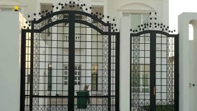 درب باغی فلزی با طراحی ورودی باغ