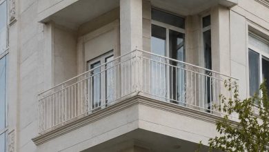 نرده پله مدرن با طراحی مینیمال داخلی