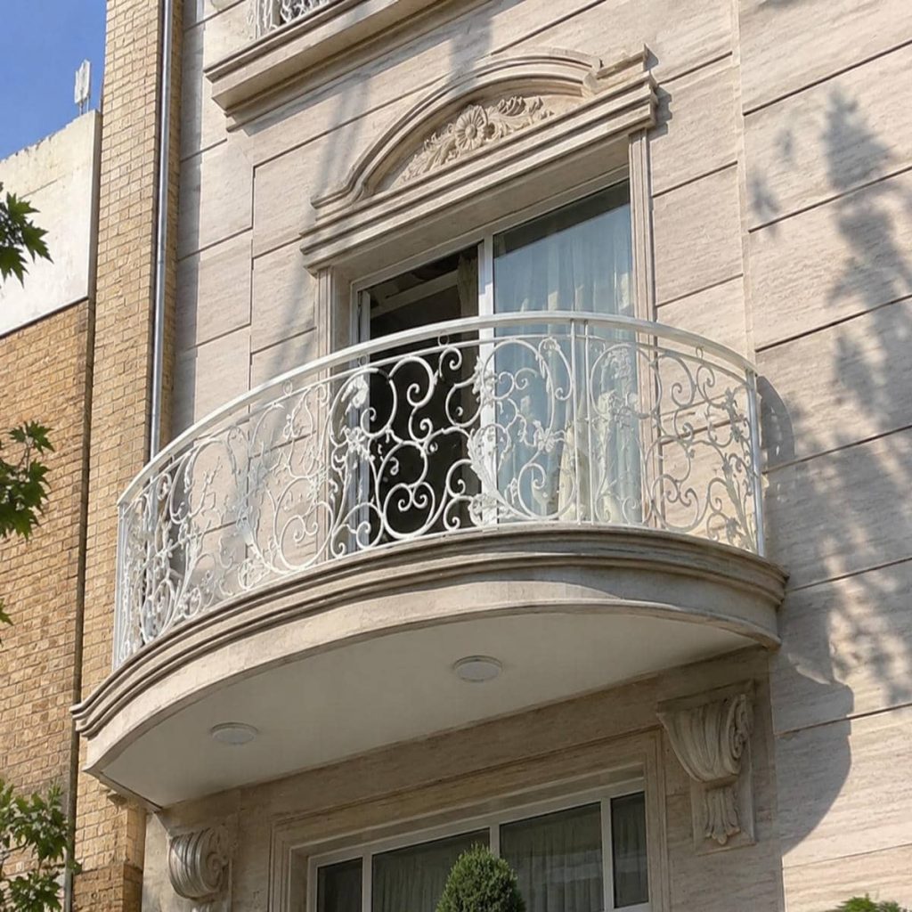 نرده پله مدرن با رنگ بندی متنوع
