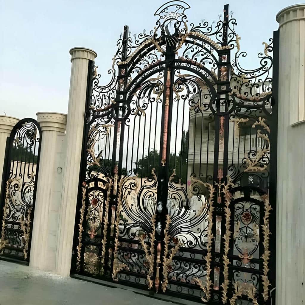 درب فلزی دو لنگه برای خانه