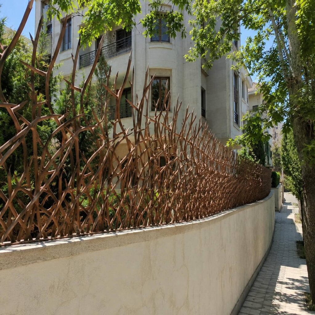 سازه آهنی دیوار برای ساختمان ویلایی