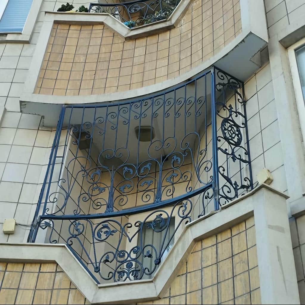 نرده پنجره فلزی شهرکرد با پوشش مقاوم