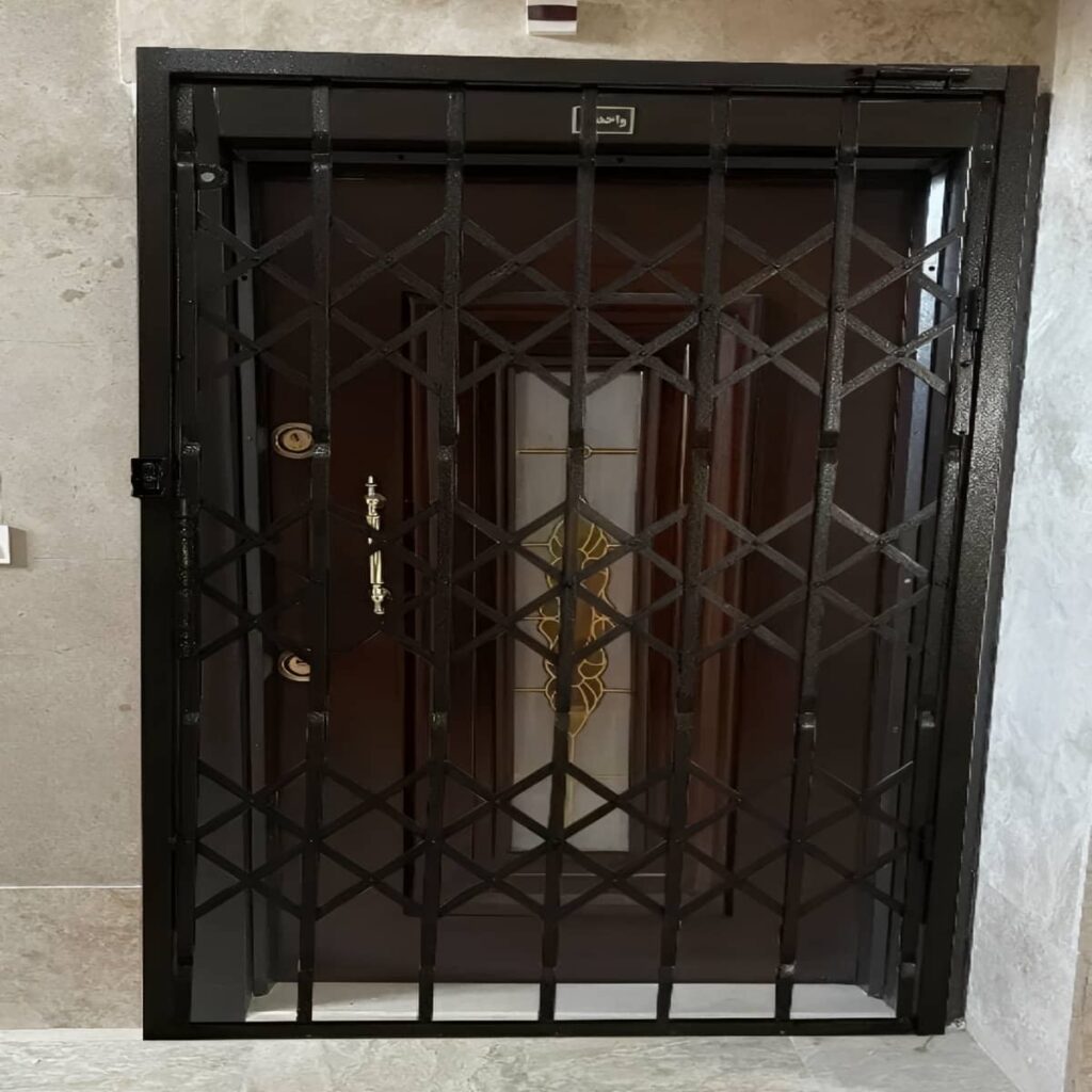 گارد آکاردئونی فلزی با پوشش مقاوم