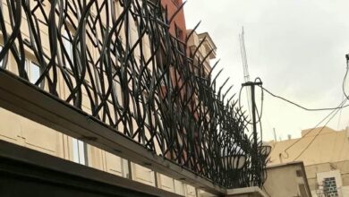 حفاظ دیوار فلزی استان خراسان شمالی با مدل شاخ گوزنی